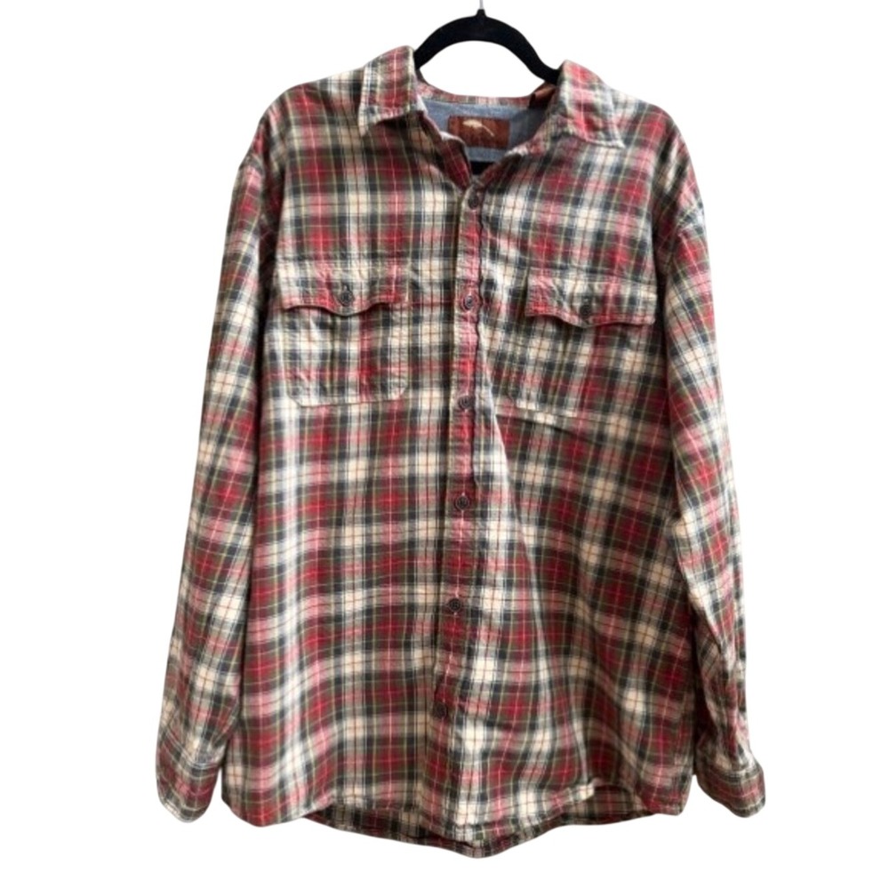BOB TIMBERLAKE Plaid Flannel Button Front Shirt Jacket Grunge | Men's L